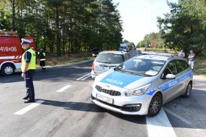 Policjant i radiowóz