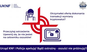 Grafika- ostrzeżenie policji i KNF