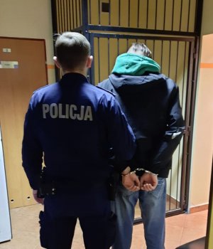 Policajant z podejrzanym