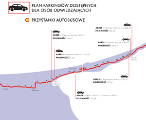 Plan parkingów dostępnych dla osób odwiedzających