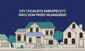 Grafika przedstawiająca domy w związku z prowadzoną  kampanią społeczną