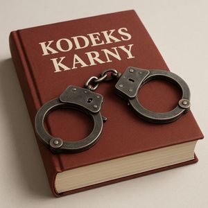 Kajdanki leżace na kodeksie karnym