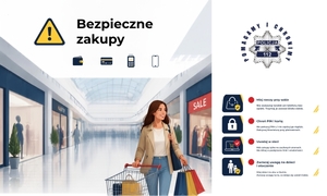 Garfika wygenerowana prze AL pokazująca kobiete idącą z torbami podczas zakupów w centrum handlowym